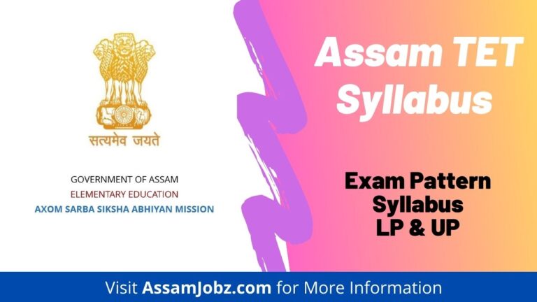 Assam TET Syllabus